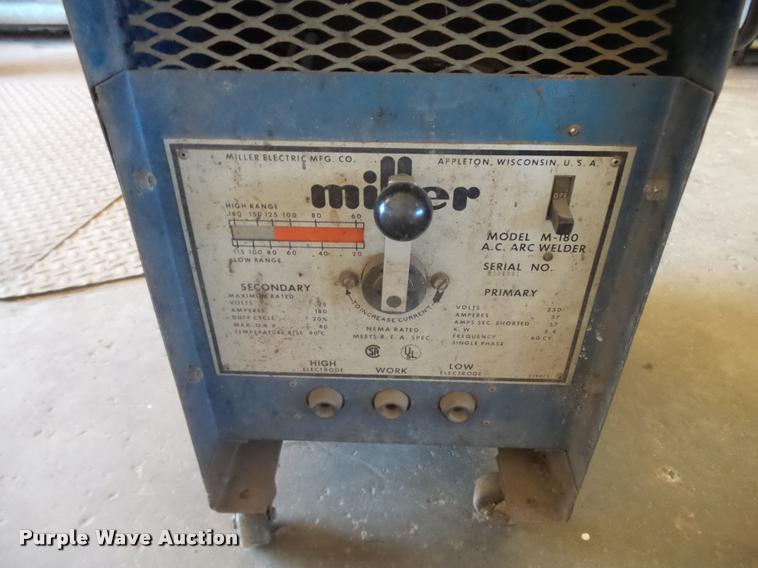 image for item AH9896 Miller M-180 arc welder