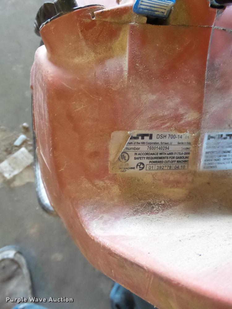 image for item AH9911 Hilti DSH700 concrete saw