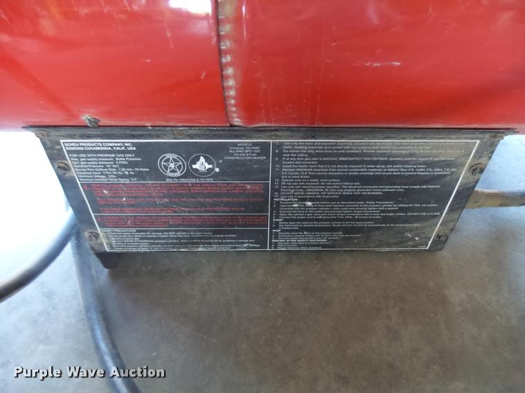 image for item AH9923 (2) Universal propane heaters