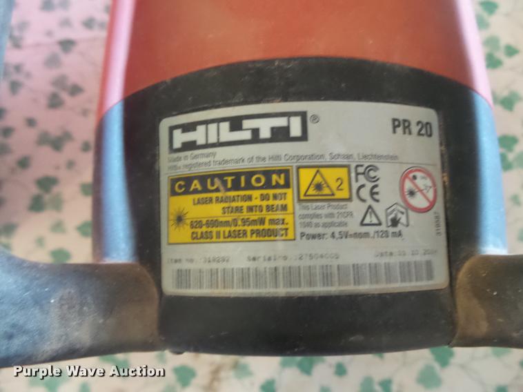 image for item AH9935 Hilti PR20 rotating laser level