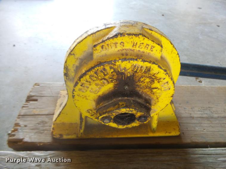 image for item AH9946 (2) Willard rebar cutter benders