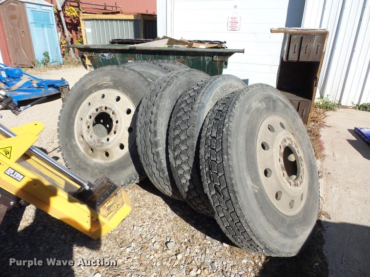 image for item BG9597 (6) 11R24.5 tires and wheels