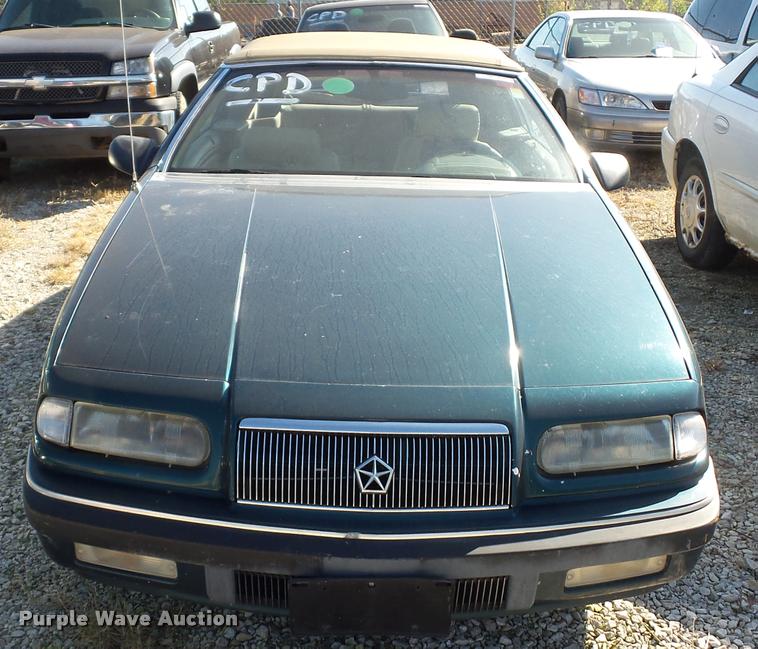image for item BG9650 1993 Chrysler Lebaron LX convertible