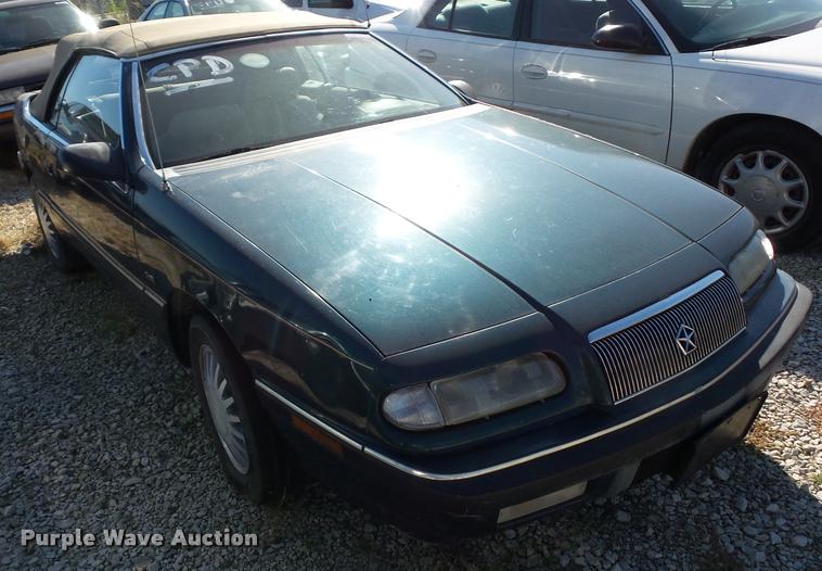 image for item BG9650 1993 Chrysler Lebaron LX convertible