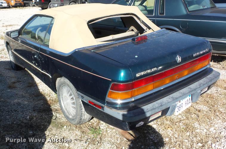 image for item BG9650 1993 Chrysler Lebaron LX convertible