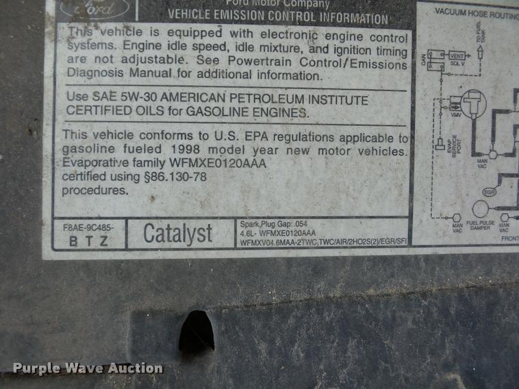 image for item BG9652 1998 Lincoln Mark VIII