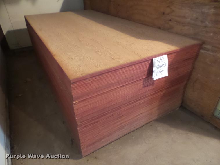 image for item BK9399 (40) sheets of A/A 4'x 8'x 3/4" plyform