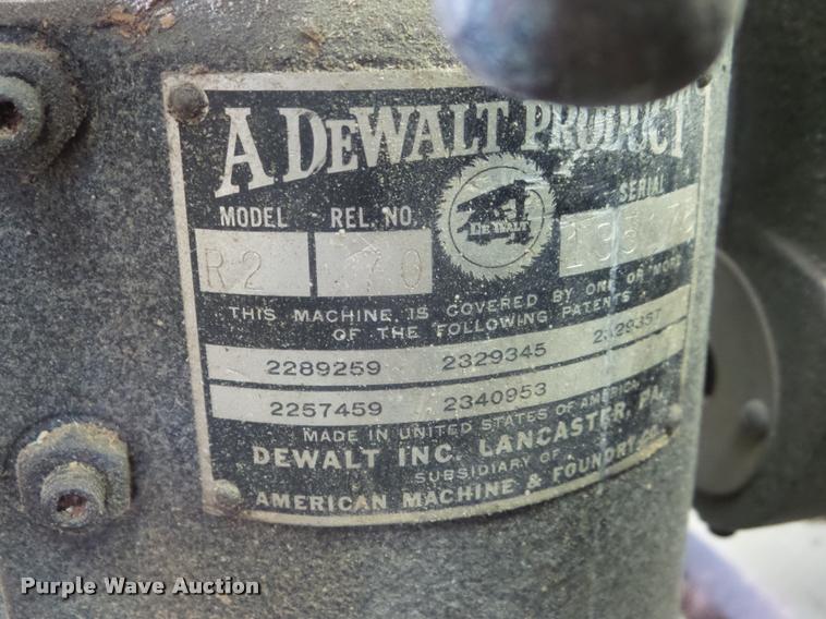 image for item BK9402 DeWalt radial arm saw