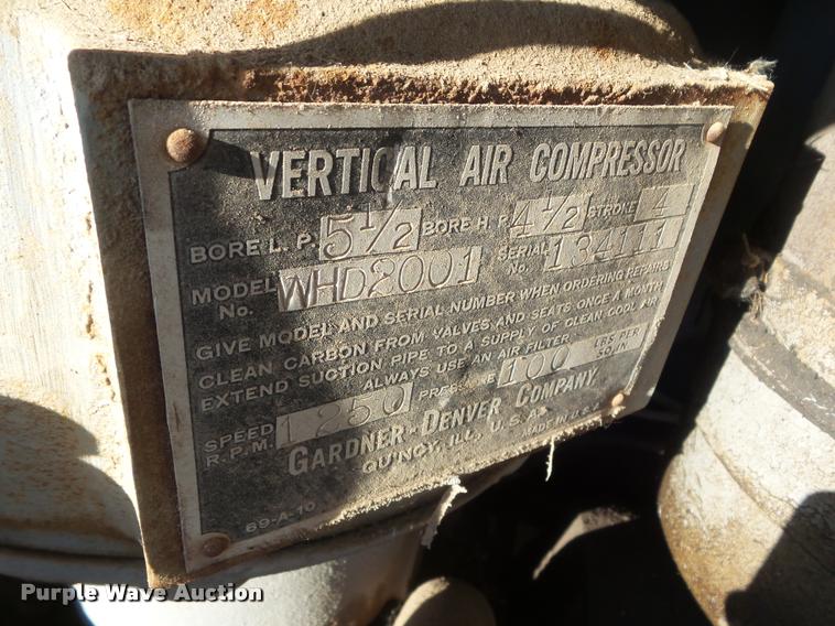 image for item BK9475 Gardner Denver WHD2001 compressor