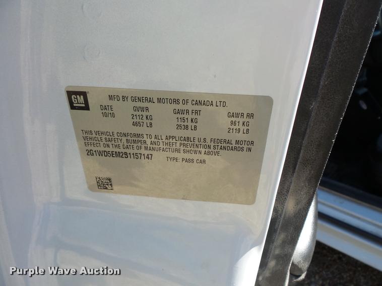 image for item BS9764 2011 Chevrolet Impala Police Cruiser