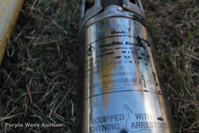 image for item BU9826 Franklin Electric submersible well pump