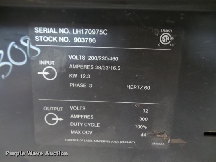 image for item BV9985 Miller CP302 CV/DC welder