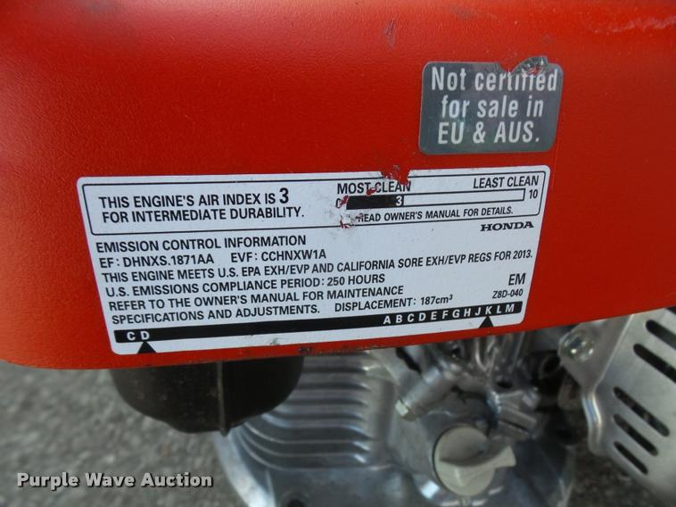 image for item BV9986 (27) Honda GCV190 gas engines