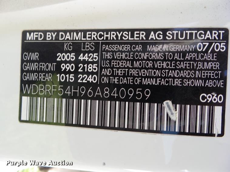 image for item BZ9938 2006 Mercedes Benz C280