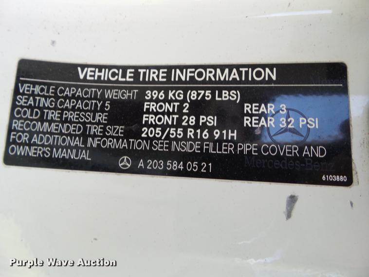 image for item BZ9938 2006 Mercedes Benz C280