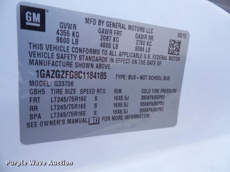 image for item DA3784 2008 Chevrolet Express 3500 Cargo van