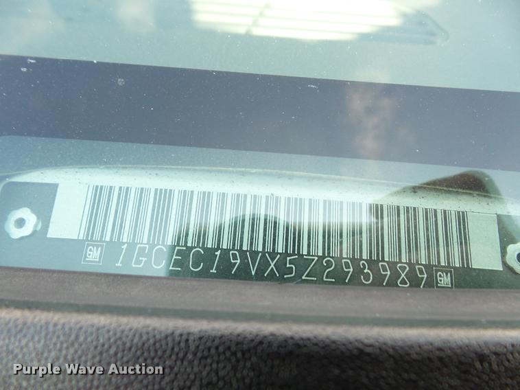 image for item DA3797 2005 Chevrolet Silverado 1500 Ext. Cab pickup truck