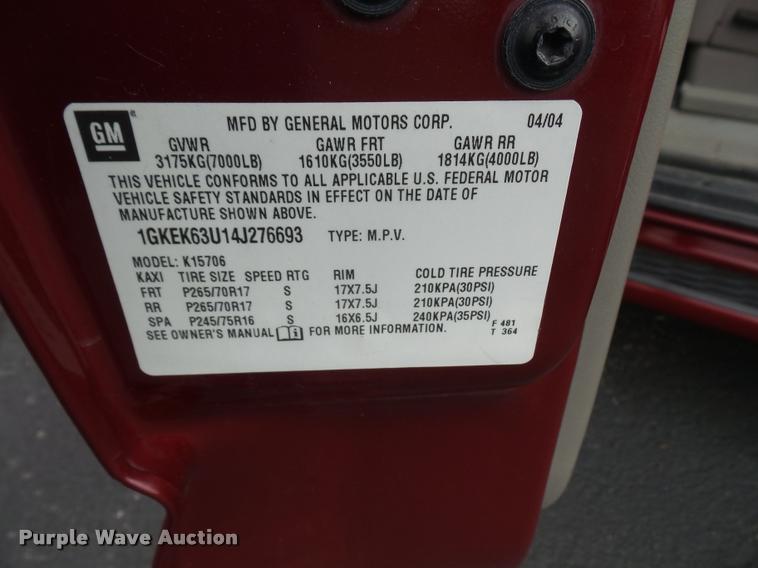 image for item DA3935 2004 GMC Yukon Denali SUV