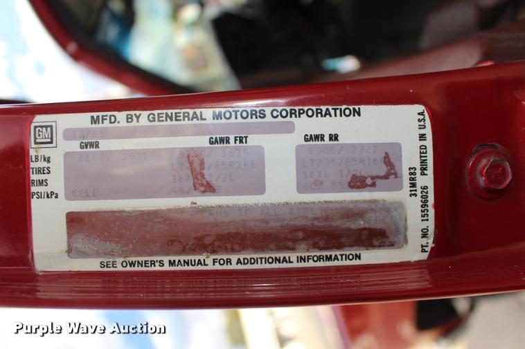 image for item DA4282 1986 GMC Sierra 2500 pickup truck