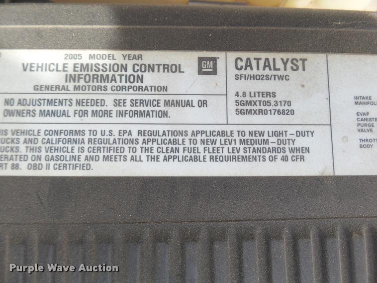 image for item DA4688 2005 Chevrolet Silverado 1500 Ext. Cab pickup truck