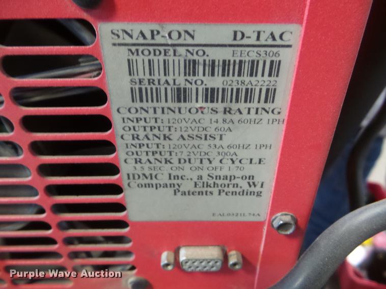 image for item DA9506 Snap-on D Tac diagnostic tester and charger