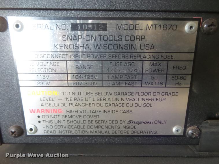 image for item DA9516 Snap-on Counselor II digital oscilloscope