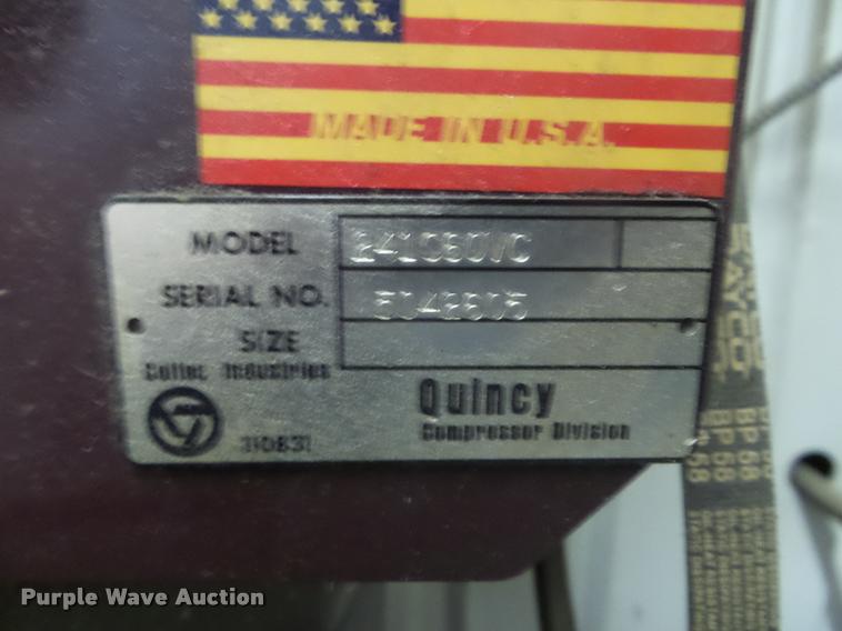 image for item DA9558 Quincy 241060VC air compressor