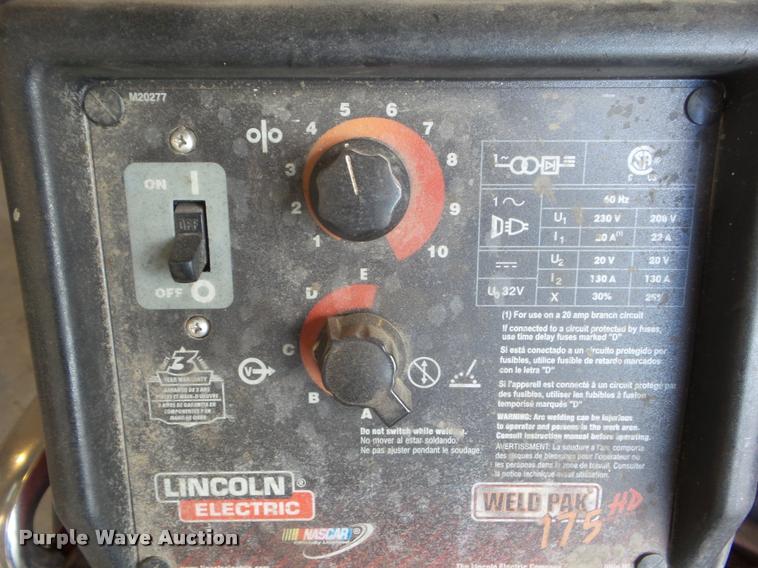 image for item DA9563 Lincoln Weld Pac 175HD welder