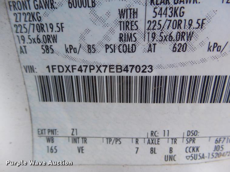 image for item DB3560 2007 Ford F450 Super Duty flatbed truck