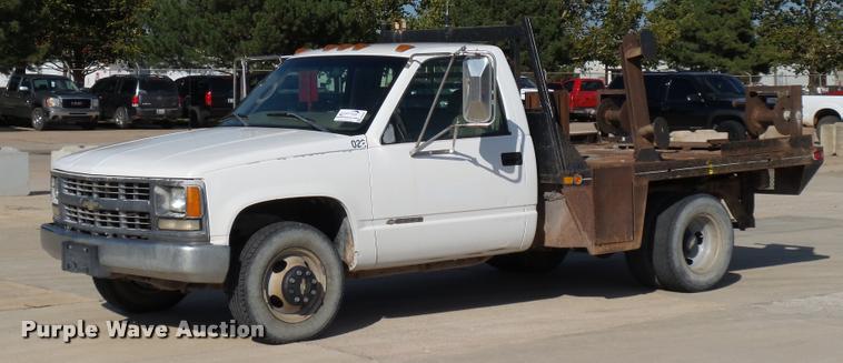 image for item DB4561 1999 Chevrolet 3500 flatbed pickup truck