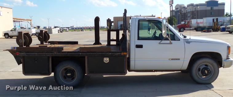 image for item DB4561 1999 Chevrolet 3500 flatbed pickup truck