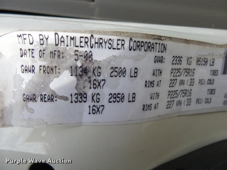 image for item K1054 2000 Jeep Grand Cherokee Laredo SUV