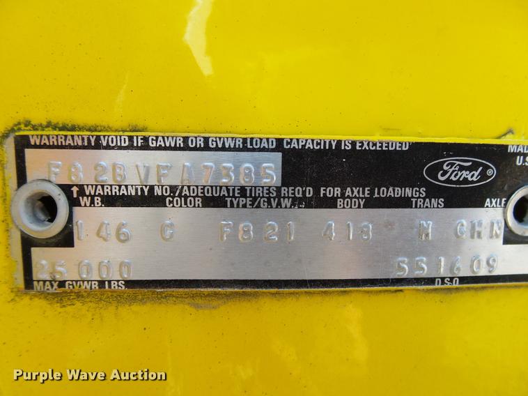 image for item K1062 1979 Ford F800 dump truck