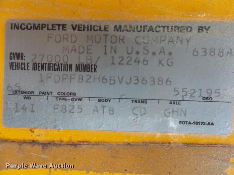 image for item K1065 1981 Ford F85 dump truck