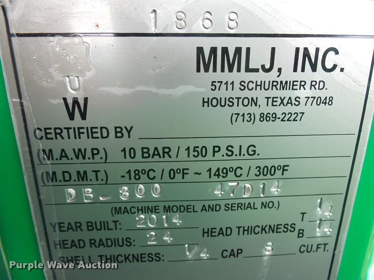 image for item K1067 2014 MMLJ sandblasting trailer