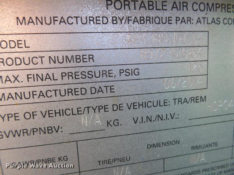 image for item K1067 2014 MMLJ sandblasting trailer