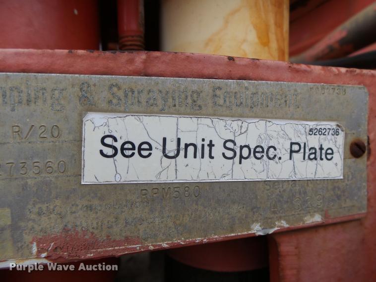 image for item K5617 1997 Shop built FMC D020E500S pressure washer trailer