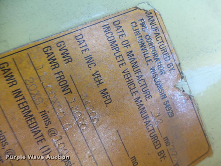 image for item K5632 1978 Seagrave fire truck