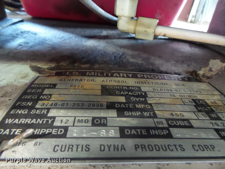 image for item K5645 1988 Curtis Dyna Z2952 mosquito fogger