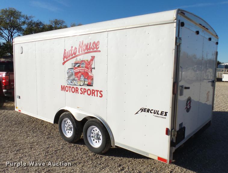 image for item L3413 2012 Homesteader Hercules enclosed cargo trailer