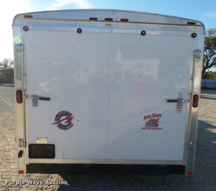 image for item L3413 2012 Homesteader Hercules enclosed cargo trailer