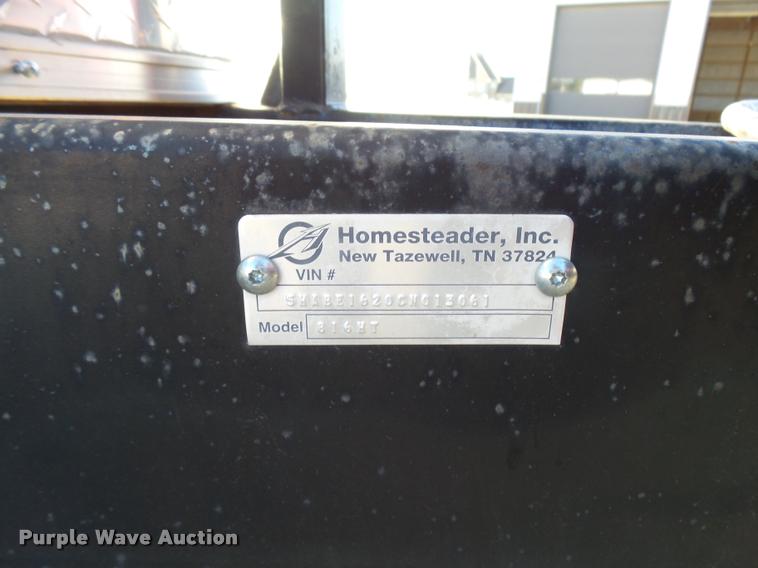 image for item L3413 2012 Homesteader Hercules enclosed cargo trailer