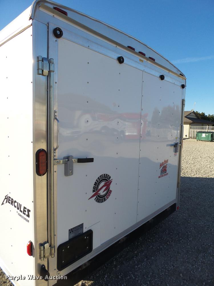 image for item L3413 2012 Homesteader Hercules enclosed cargo trailer