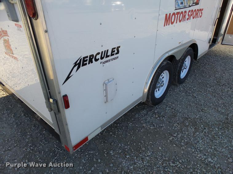 image for item L3413 2012 Homesteader Hercules enclosed cargo trailer