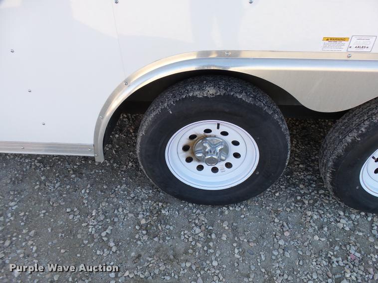 image for item L3413 2012 Homesteader Hercules enclosed cargo trailer