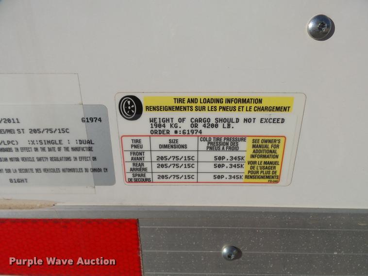 image for item L3413 2012 Homesteader Hercules enclosed cargo trailer