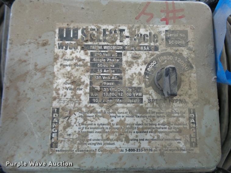 image for item L3430 (2) Wyco select cycle concrete vibrators