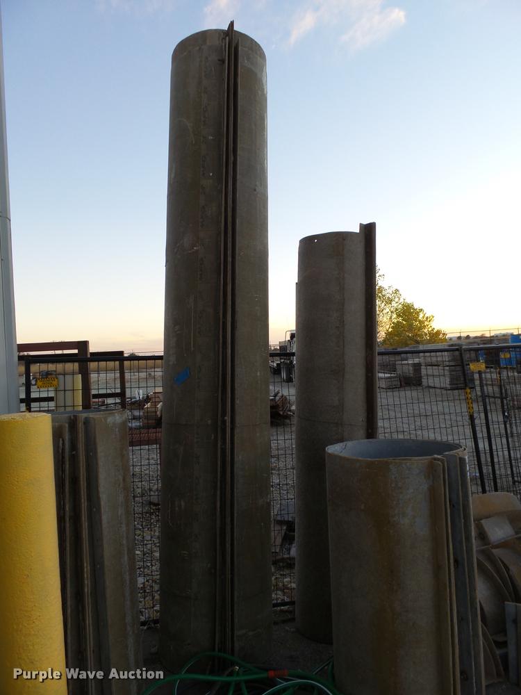 MFG fiberglass round column forms in Wichita, KS Item L3455 sold Purple Wave
