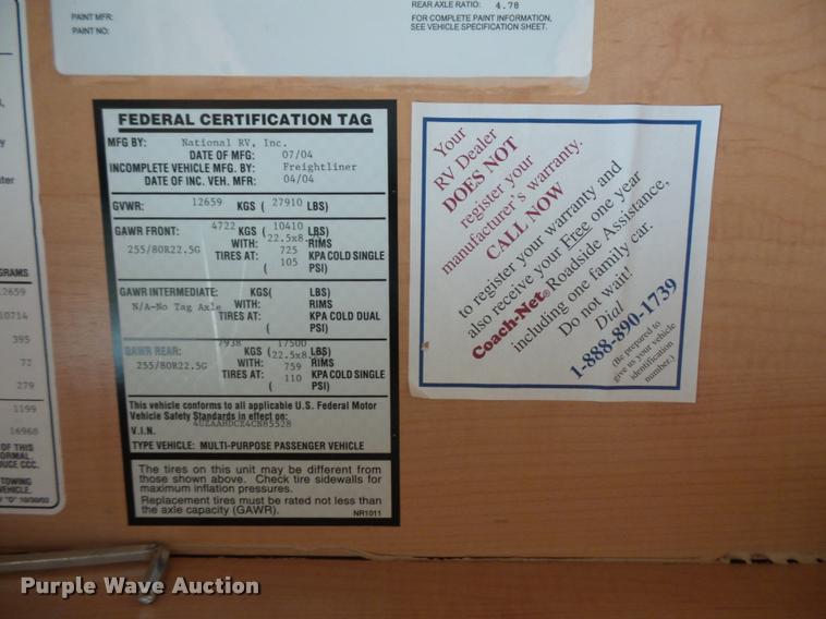 image for item L3553 2005 Tropi Cal RV