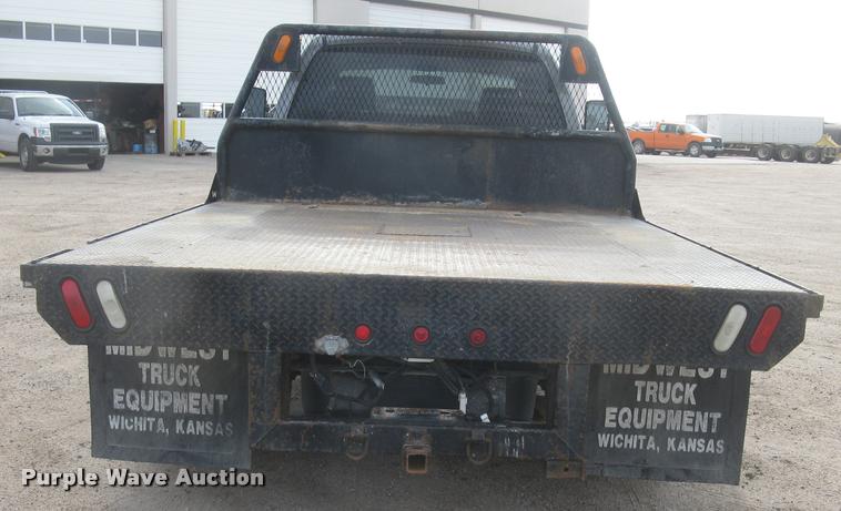 image for item L3905 2008 Dodge Ram 3500HD SLT Quad Cab flatbed pickup truck